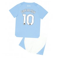 Manchester City Jack Grealish #10 Replika babykläder Hemmaställ Barn 2023-24 Kortärmad (+ korta byxor)